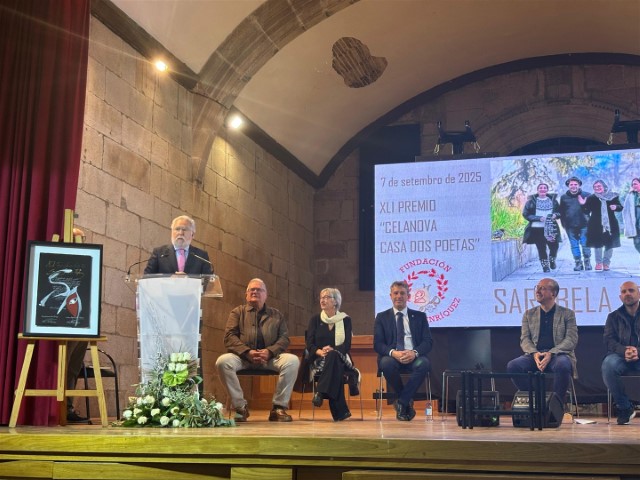  Santalices destaca o compromiso do grupo Sarabela Teatro co galego no XLI Premio Celanova, Casa dos Poetas