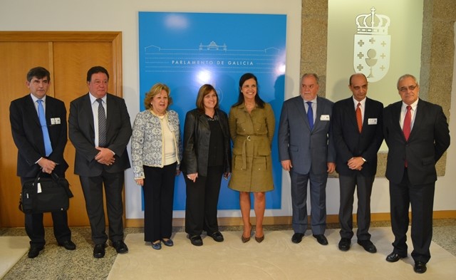 Unha delegación parlamentaria do Uruguai visita a Cámara galega
