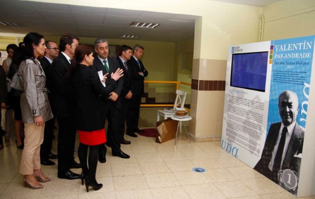 A presidenta do Parlamento de Galicia asistiu en Vigo aos actos oficiais organizados con motivo do Día das Letras Galegas