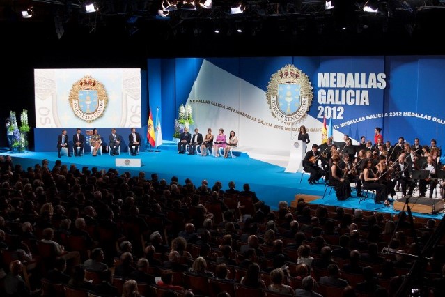 Acto de imposición das Medallas de Galicia 2012, no Palacio de Congresos e Exposicións de Galicia