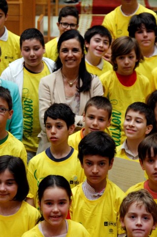 O Parlamento de Galicia acolle un acto no que escolares galegos reivindican o Día Europeo da Ilusión