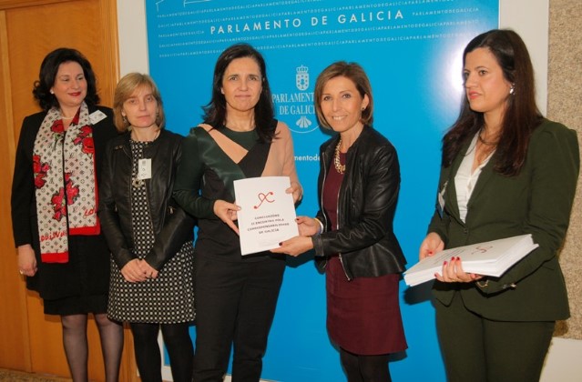 Executivas de Galicia presenta a Pilar Rojo un documento sobre corresponsabilidade