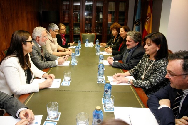 Visita institucional dos integrantes da Mesa do Parlamento ao Consello de Contas