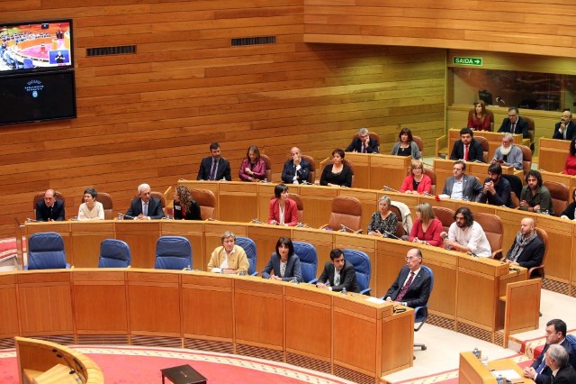 Sesión constitutiva de la X Legislatura del Parlamento de Galicia.