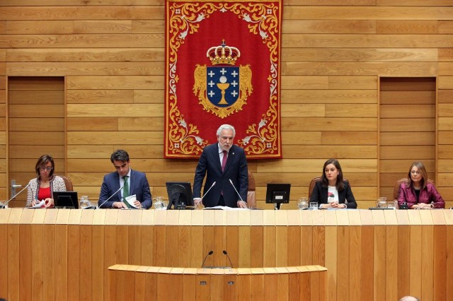 Sesión constitutiva de la X Legislatura del Parlamento de Galicia.