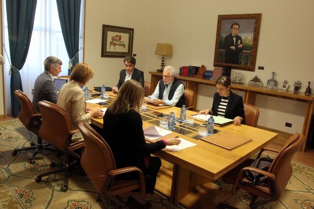 Primeira reunión da Mesa do Parlamento de Galicia da X Lexislatura