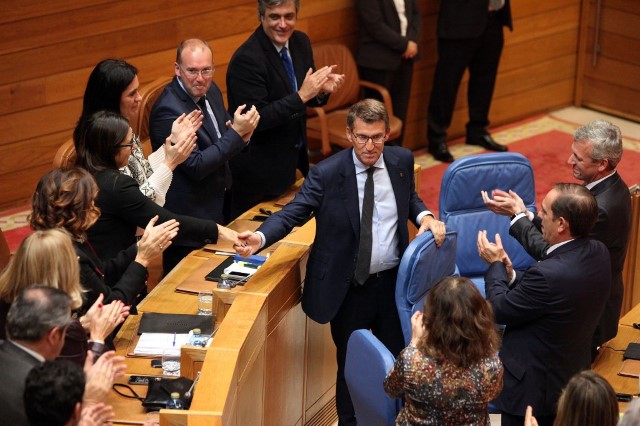 O Parlamento de Galicia elixe presidente da Xunta a Alberto Núñez Feijóo