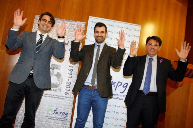 Diego Calvo subliña o compromiso do Parlamento de Galicia coa inclusión na celebración do 25 aniversario do servizo de intérpretes de lingua de signos