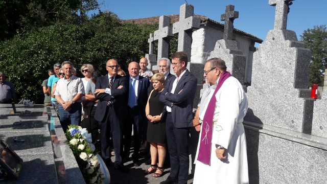 O presidente do Parlamento participa nunha ofenda floral a Miguel Ángel Blanco