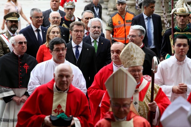 O presidente  do Parlamento asiste aos actos institucionais do Día de Galicia