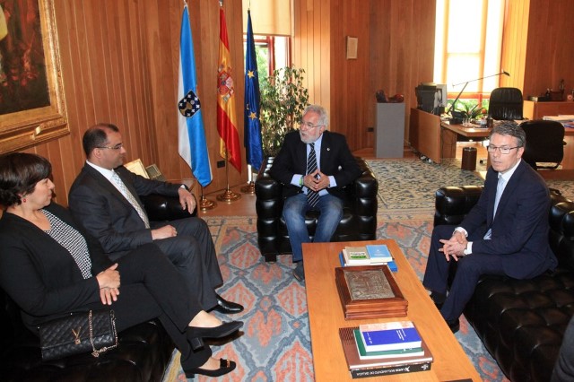 O embaixador da República Dominicana en España visita o Parlamento de Galicia