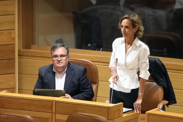 Gonzalo Caballero e Teresa Porritt toman posesión como deputados do Parlamento de Galicia