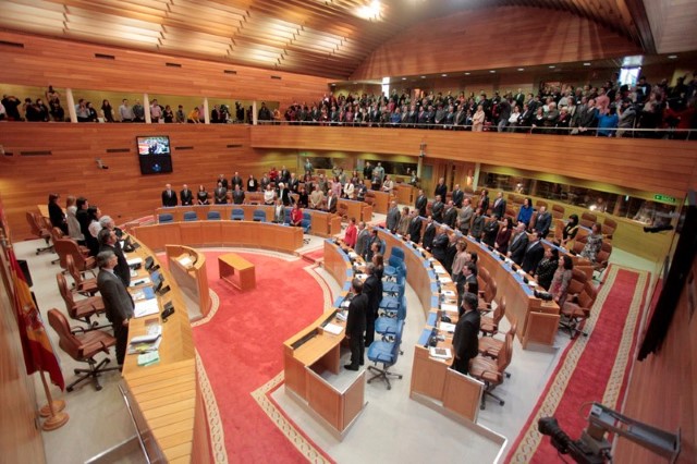 Sesión constitutiva do Parlamento de Galicia