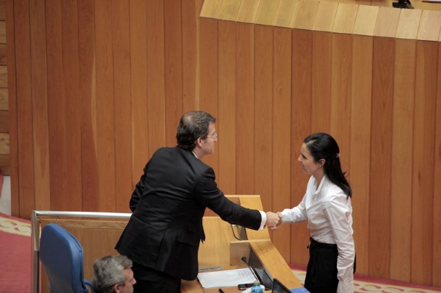 Alberto Núñez Feijóo e Pilar Rojo Noguera