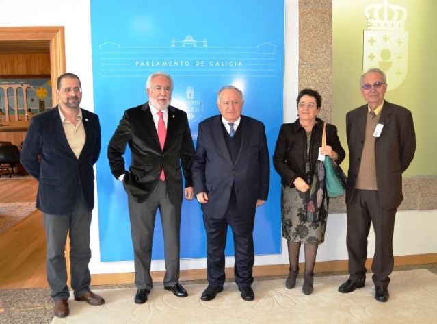 Os presidentes do Parlamento e da Real Academia Galega analizan posibles proxectos de colaboración entre as dúas institucións