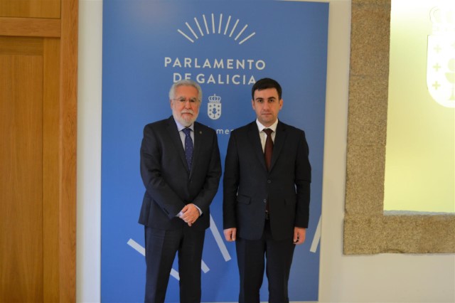 Visita institucional do embaixador de Armenia ao Parlamento de Galicia