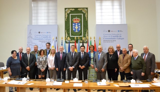 O presidente do Parlamento destaca o potencial da emigración como “rede de proxección para Galicia e para España”