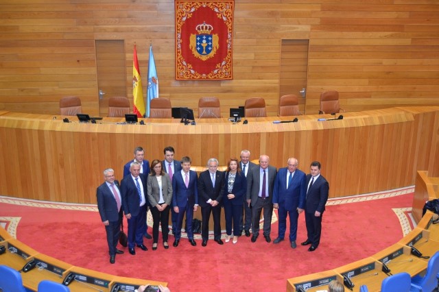 Unha delegación do Parlamento de Ucraína visita o Lexislativo galego