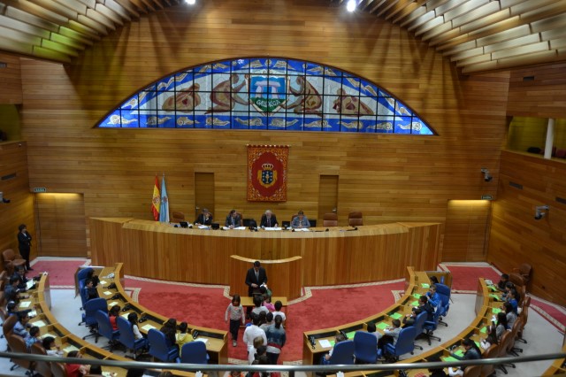 O Parlamento de Galicia acolle un pleno infantil organizado por Aldeas Infantiles SOS