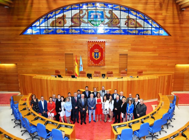 Unha delegación do estado brasileiro de Paraná e da provincia arxentina de Misiones visita o Parlamento de Galicia
