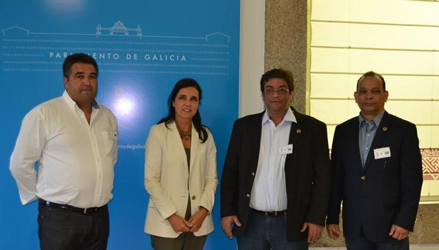 A presidenta do Parlamento recibe a unha delegación da Cámara municipal de Río de Janeiro