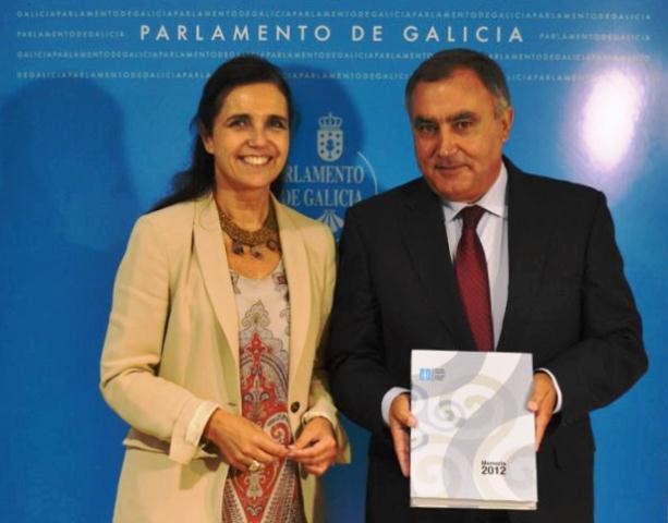 O fiscal superior de Galicia entrega no Parlamento a Memoria de 2012