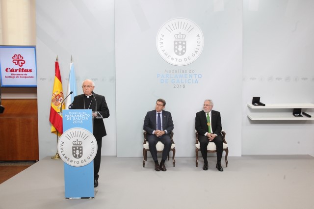 O arcebispo de Santiago de Compostela falou no nome das Cáritas diocesanas de Galicia