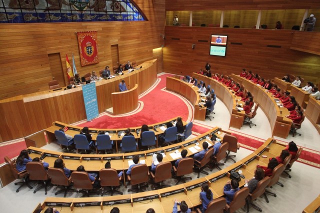 O Pazo do Hórreo acolle o V Foro de Participación Infantil Parlamento de Galicia-Unicef centrado no cambio climático