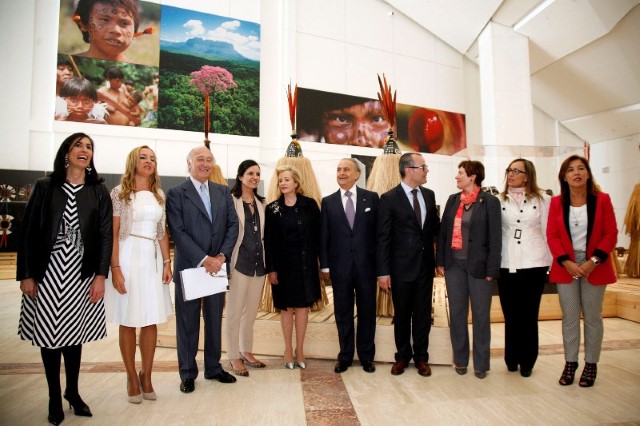 Pilar Rojo asiste á inauguración da mostra "Orinoco. Viaxe a un mundo perdido"