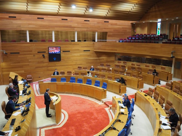 Imaxe da Deputación Permanente celebraba o 26 de marzo de 2020