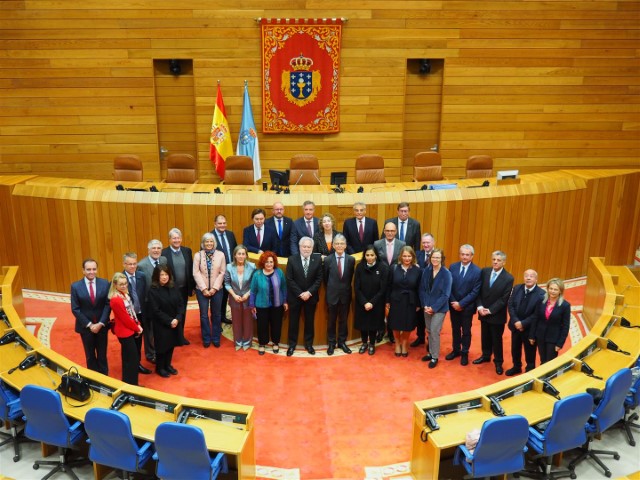 Os embaixadores da UE acreditados en España visitan o Parlamento de Galicia no marco das actividades da Presidencia belga