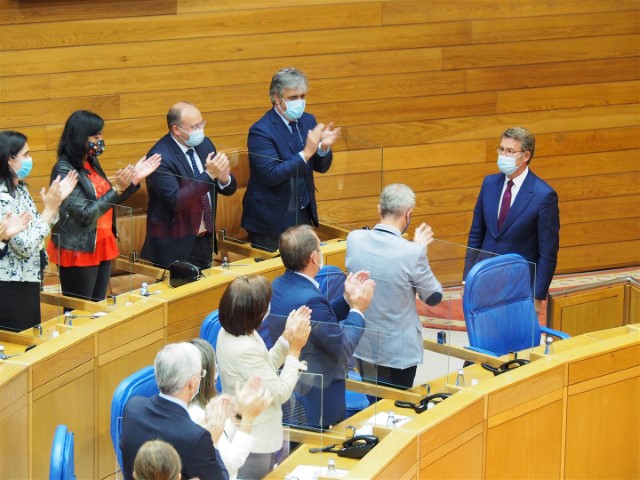 O Parlamento de Galicia elixe presidente da Xunta a Alberto Núñez Feijóo