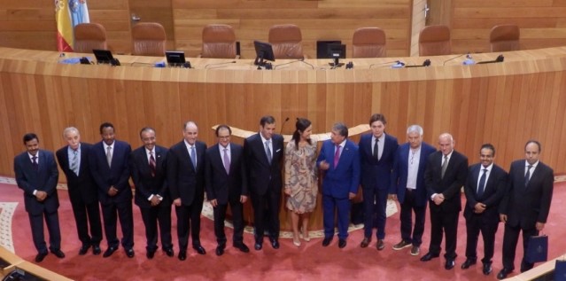 Embaixadores e diplomáticos da Liga Árabe visitan o Parlamento no marco dunha viaxe a Galicia