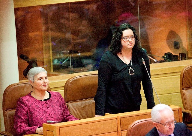 Miguel Ángel Santalices, elixido presidente do Parlamento de Galicia, e Marta Rodríguez Arias, vicepresidenta 1ª