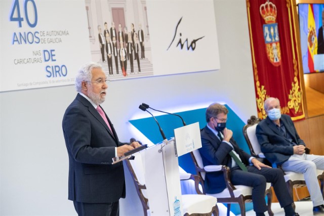 O Parlamento inaugura a exposición "40 anos de Autonomía de Galicia nas caricaturas de Siro"