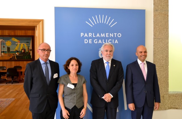 O presidente do Parlamento recibe a unha delegación da Embaixada de Israel en España