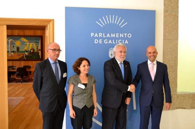 O presidente do Parlamento recibe a unha delegación da Embaixada de Israel en España