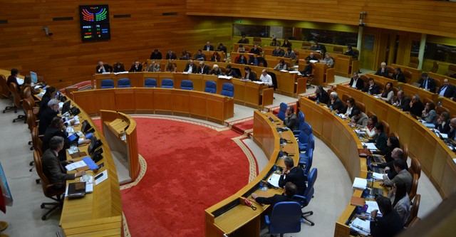 Pleno do Parlamento de Galicia celebrado o 12 de novembro de 2014