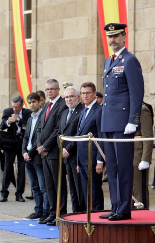 O presidente do Parlamento asiste á celebración do Día do Veterano das Forzas Armadas e da Garda Civil presidido pola Súa Maxestade o Rei