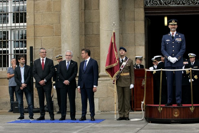 O presidente do Parlamento asiste á celebración do Día do Veterano das Forzas Armadas e da Garda Civil presidido pola Súa Maxestade o Rei