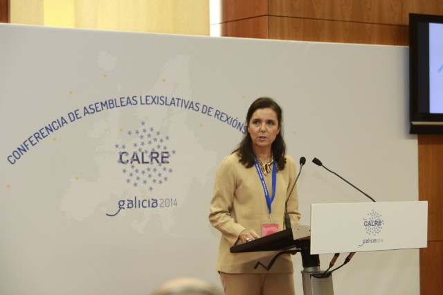 A presidenta do Parlamento de Galicia, Pilar Rojo