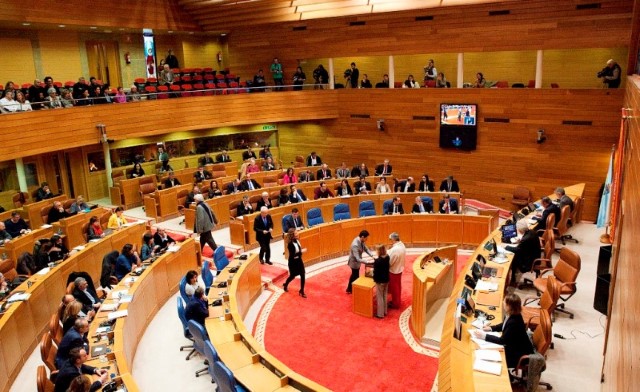 Miguel Ángel Santalices, elixido presidente do Parlamento de Galicia, e Marta Rodríguez Arias, vicepresidenta 1ª