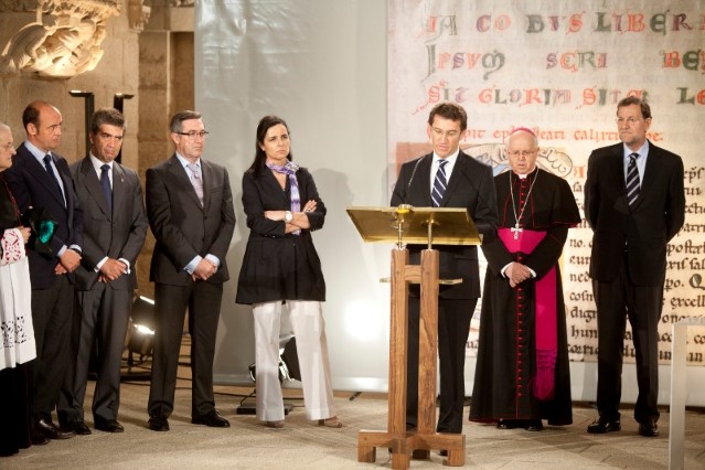 Rojo Noguera asiste ao acto de entrega do Códice Calixtino ao Arcebispado de Santiago