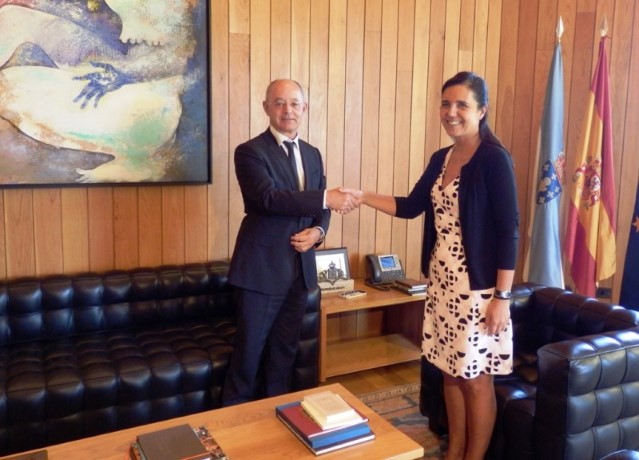 Pilar Rojo recibe ao presidente do Consello Consultivo de Galicia