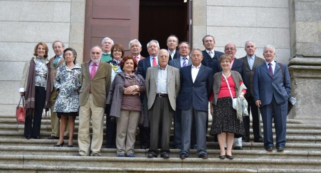 O Parlamento de Galicia acolle a visita dos integrantes da Promoción 1961-66 da Facultade de Dereito da USC