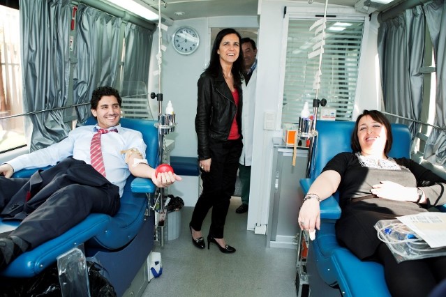 Pilar Rojo anima  a doar sangue como mostra de solidariedade
