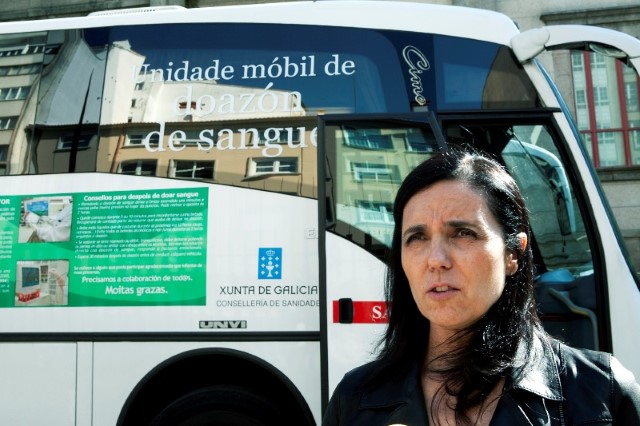 Pilar Rojo anima  a doar sangue como mostra de solidariedade