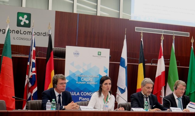 Pilar Rojo defende a cooperación entre os diferentes parlamentos rexionais no primeiro Foro Mundial de cámaras subnacionais