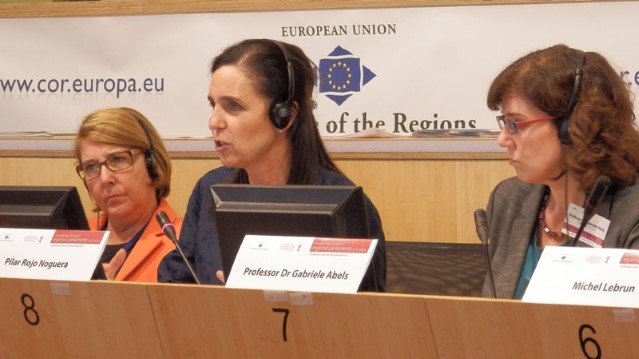 Pilar Rojo avoga por unha maior representatividade dos entes rexionais e locais ante a UE para dar máis voz aos cidadáns
