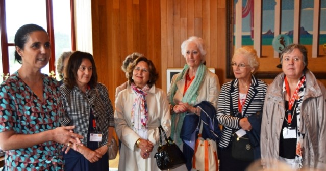 Pilar Rojo recibiu na Cámara galega a un grupo de mulleres que participan en Galicia no encontro Europa Alive